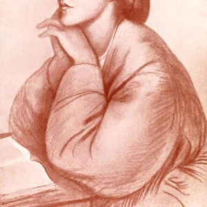 Christina Georgina Rossetti, English poet, (1912). Artist: WA Mansell