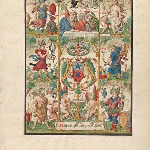 Classical Allegory with the arms of the Ochsenfelder, mid-16th century