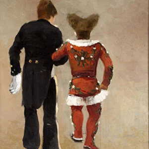 Two clowns, ca 1885. Creator: Faverot, Joseph (1862-1915)