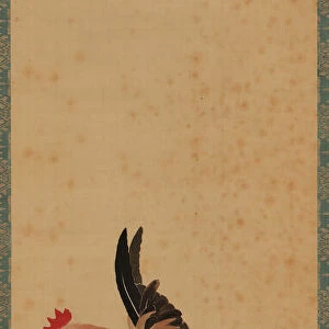 Cock, hen and chick, Edo period, 18th century. Creator: Maruyama Okyo