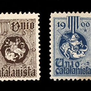 Commemorative stamps issued by Unio Catalanista, Catalan conservative nationalist