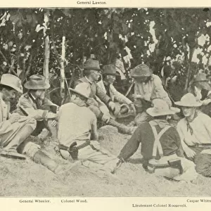 Conference After Rough Riders Battle, Spanish-American War, June 1898, (1899)