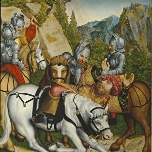 The Conversion on the Way to Damascus. Artist: Cranach, Lucas, the Younger (1515-1586)