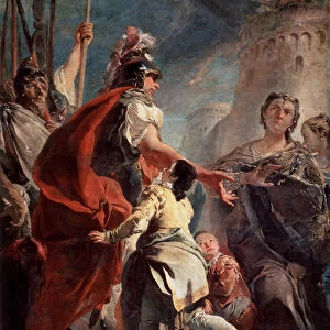 Coriolanus Before the Gates of Rome, c1730. Artist: Giovanni Battista Tiepolo