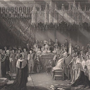Coronation of Queen Victoria, 1842. Creator: Henry Thomas Ryall