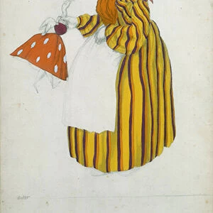 Costume design for the ballet The Magic Toy Shop by G. Rossini, 1919