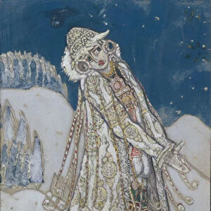 Costume design for the theatre play Snow Maiden by A. Ostrovsky, 1912. Artist: Roerich, Nicholas (1874-1947)