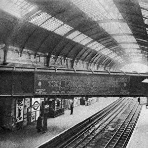 The course of the Westbourne Aqueduct over Sloane Square Station, London, 1926-1927