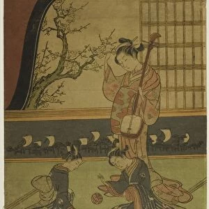 Courtesan Watching Her Attendants Playing with a Ball, c. 1765 / 70