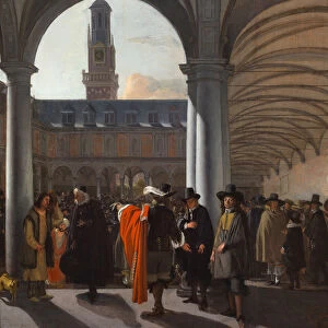 The Courtyard of the Beurs in Amsterdam, 1653