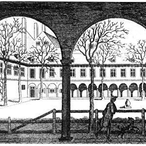 Courtyard of Gresham College, London, 18th century