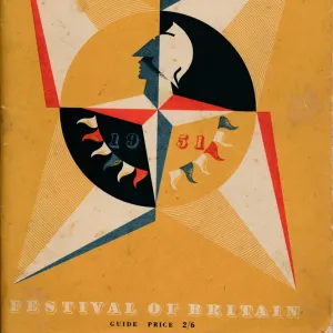 Front cover of a guide to the Festival of Britain, 1951