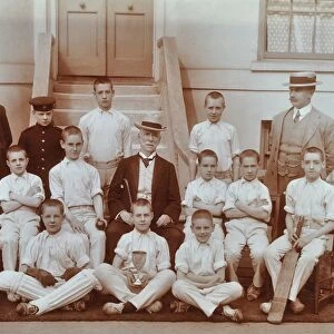 Cricket team at the Boys Home Industrial School, London, 1900
