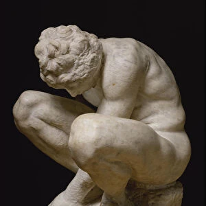 Crouching Boy, Between 1530 and 1534. Creator: Buonarroti, Michelangelo (1475-1564)