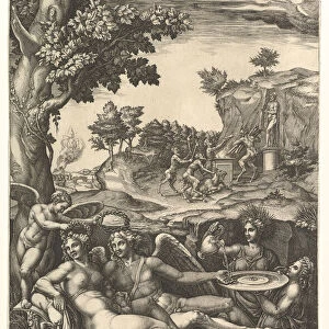 Cupid and Psyche, 1573-74. Creator: Giorgio Ghisi