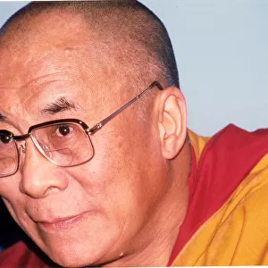 Dalai Lama of Tibet (1935 -), spiritual leader of the Buddhist religion