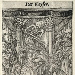 Dance of Death: The Emperor. Creator: Hans Holbein (German, 1497 / 98-1543)