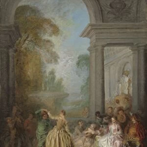 Dancers in a Pavilion, 1720s. Creator: Jean-Baptiste Pater (French, 1695-1736)