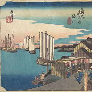 Daybreak at Shinagawa, ca. 1834. ca. 1834. Creator: Ando Hiroshige