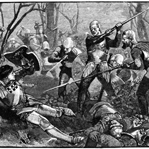 The death of Warwick the Kingmaker, 1471 (c1880)