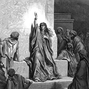 Deborah, Hebrew prophetess and judge, 1866. Artist: Gustave Dore