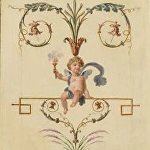 Decorative Panel, 1790s. Creator: Pierre Rousseau (French, 1751-1829)