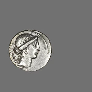 Denarius (Coin) Depicting the Goddess Salus, 49 BCE. Creator: Unknown