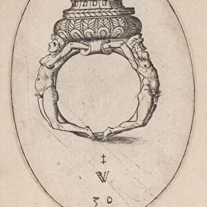 Design for a Ring, Plate 30 from Livre d Aneaux d Orfevrerie, 1561