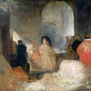 Dinner in a Great Room with Figures in Costume, c1830-1835. Artist: JMW Turner