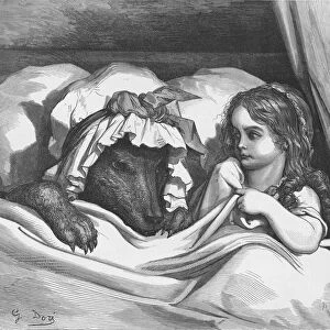 The Disguised Wolf, 1870. Artist: Adolphe Francois Pannemaker