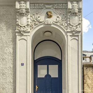 Door, Jugendstil Villa, Hegelstrasse 5, Weimar, Germany, 2018. Artist: Alan John Ainsworth
