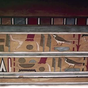 Egyptian Hieroglyphs on inside of outer coffin of steward, Seni from El Bersha, Egypt, c2000 BC