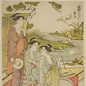 The Eighth Month (Nanryo), from the series a Calendar of Elegance (Furyu junikagetsu), c. 1788. Creator: Hosoda Eishi