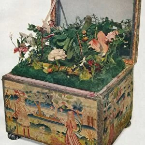 Embroidered Casket, 17th Century, (1929)