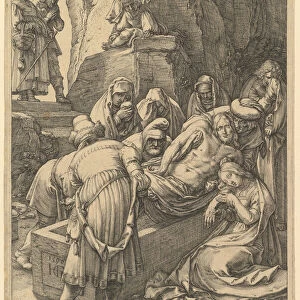 The Entombment, from The Passion of Christ, 1596. Creator: Hendrik Goltzius