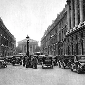 Entrance to the Rue Royale with the Madeleine in distance, Paris, 1931. Artist: Ernest Flammarion