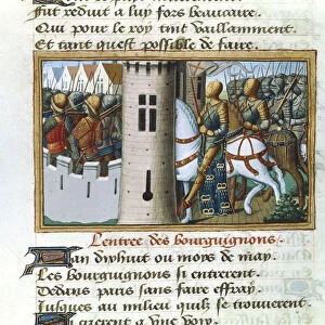 Entry of the Burgundians into Paris, 14 May 1418, (c1484)