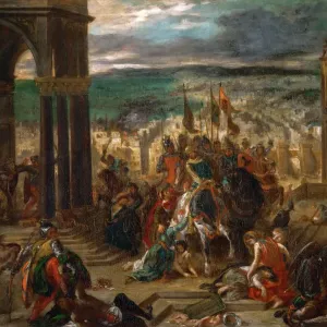 Delacroix's The Entry of the Crusaders Print, Louvre Collection
