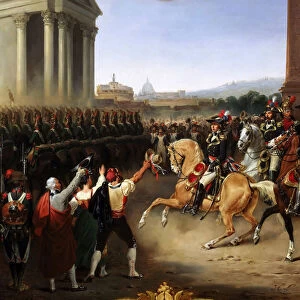 Entry of the French Army in Rome, February 15, 1798, 1834
