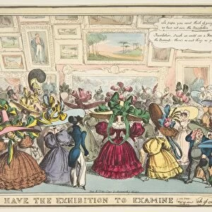 We Have the Exhibition to Examine, 1810-40. Creator: William Heath