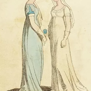 Fashion Plate (Evening Dresses), 1803. Creator: Unknown