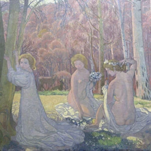 Figures in a Spring Landscape (Sacred Grove), 1897. Artist: Maurice Denis