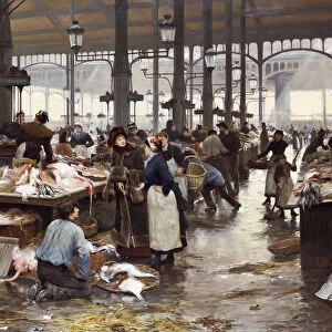 Fish Hall at the Central Market, 1881