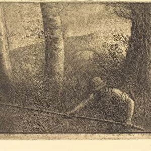 Fisherman with a Hoop-net (La peche a la truble). Creator: Alphonse Legros