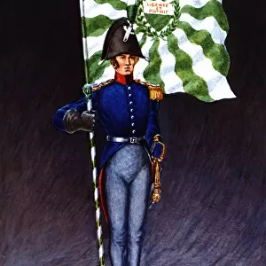 Flag bearer from the canton of Vaud, c. 1815