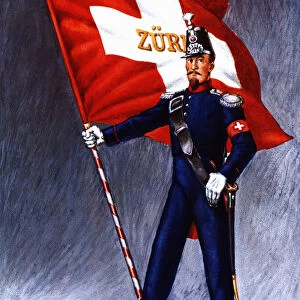 Flag bearer from the canton of Zurich, c