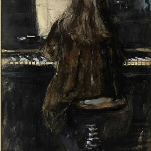 Floortje plays piano