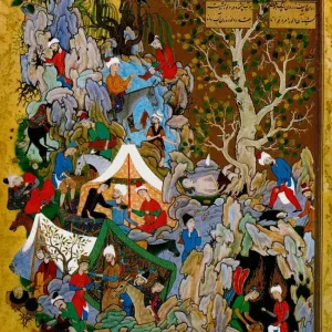 Print of a Folio from Haft Awrang, 1539-1543 Print of a Folio from Haft Awrang, 1539-1543