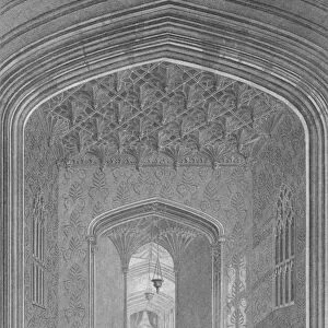Fonthill Abbey, The Oratory, 1824. Artist: William Deeble