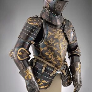 Foot-Combat armour of Prince-Elector Christian I of Saxony (reigned 1586-91), German